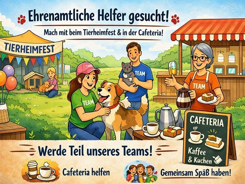 ehrenamtliche Unterstützung gesucht - gemeinsam für`s Tierheim