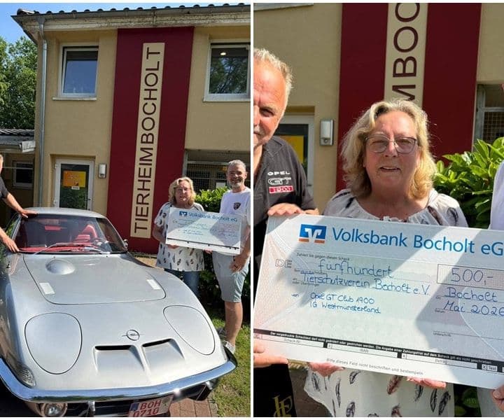 Opel-GT-Community spendet für uns