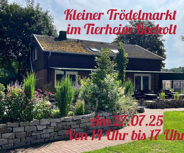 kleiner Trödelmarkt im Tierheim Bocholt am 27.7.