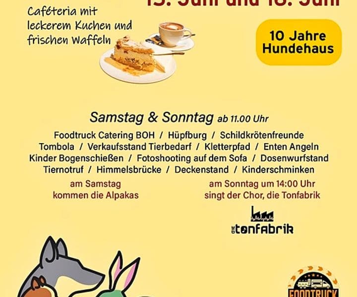 An diesem Wochenende feiern wir unser Sommerfest